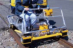 RAIL JOINT GAP MEASURING CART (pedal-driven)