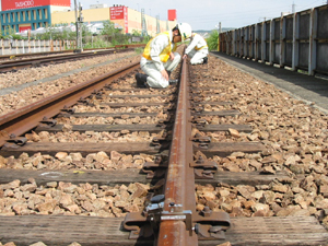 TRACK GAUGE WITH WHEEL CATCHER