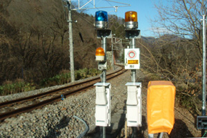 列車防護（停止）装置の設置例