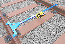 レーザ式建築限界測定治具