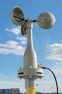 光ケーブル風速発信器の設置イメージ