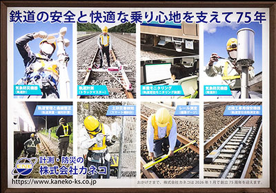 東急日吉駅の駅看板