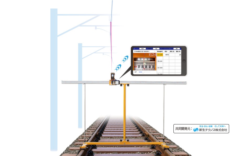 レーザ式架線測定器（電車線チェックマンⅢ）